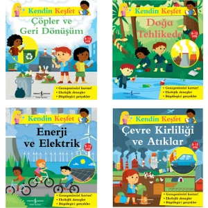 Iş Kültür Kendin Keşfet Serisi 4 Kitap Set (Çöpler ve Geri Dönüşüm, Doğa Tehlikede, Enerji ve Elektrik, Çevre Kirliliği ve Atıklar)