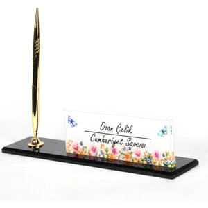 Hediye Marketi17 Avukat ve Savcılar Için Altın Set Modern 3D Tasarımlı Ofis Masa Isimlik