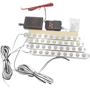 LED Lamba 4x9 Ledli Panjur Içi Çakar Lamba Sarı -Beyaz 12V