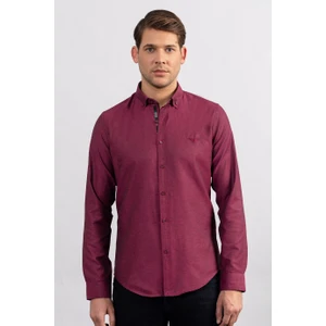 Slim Fit Dar Kesim Uzun Kol Poplin Oxford