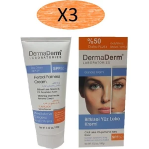 Bitkisel  & Cilt  SPF50+ Gündüz Kremi 100 gr 3 Adet