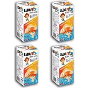 Ledafish Balık Yağı Portakal Aromalı 150 ml 4 Adet