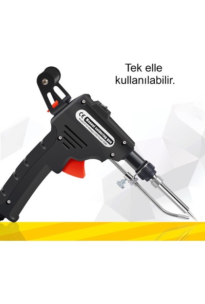 Gahome Otomatik Taşınabilir Elektrikli Lehim Makinesi - Siyah (Yurt Dışından)