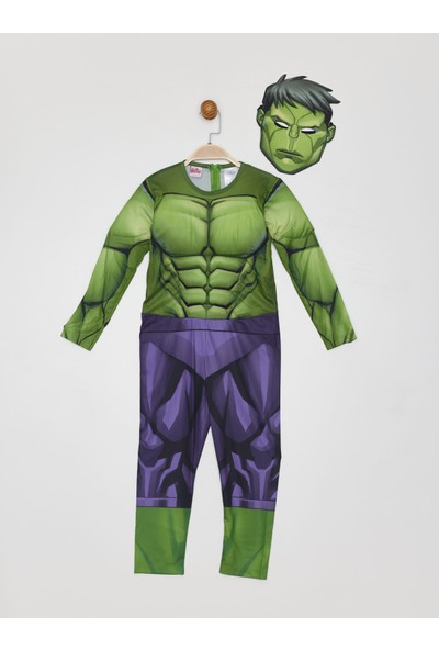Marvel Hulk Lisanslı Kaslı Çocuk Kostüm 18855