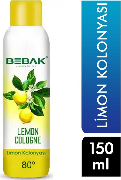 Bebak Laboratories 80° Alkollü Limon Kolonyası Sprey 150 ml 8690841015879 Kolonya
