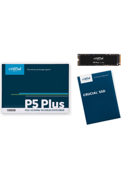 Crucial P5 Plus 1tb CT1000P5PSSD8 6600-5000 Mb/s Nvme Pcıe Gen 4 M.2 SSD