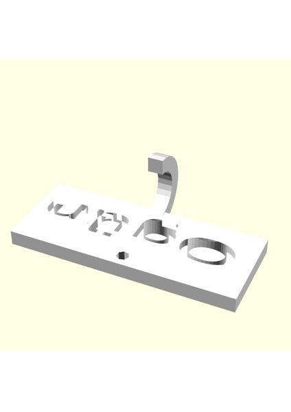 Ogün Kişiye Özel Üretim Zincirsiz Anahtarlık Tutucu Sevgiliye Eşe Hediyelik Tag Askı Organik Plastikten