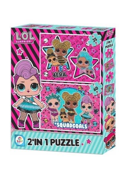 Laço Kids L.o.l. 2'li Puzzle / 35+60 Parça Puzzle