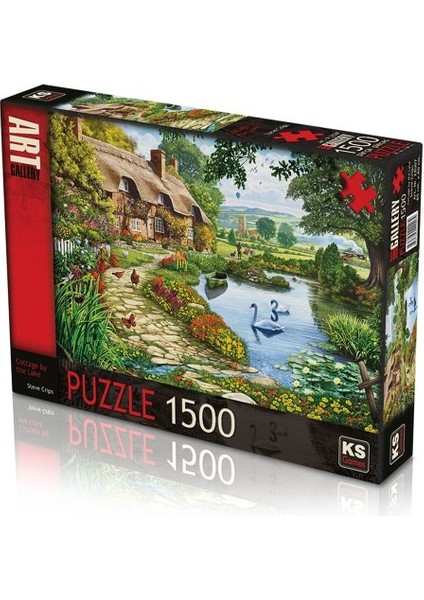 Oyuncak Zinciri Ks, Cottage By The Lake, 1500 Parça Puzzle