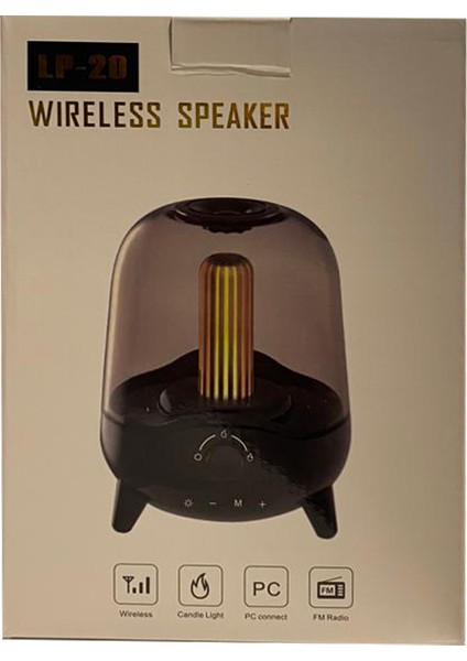 Lp-20 Gece Lambalı Müzik Kutu Bluetooth Hoparlör - Speaker