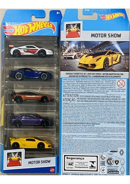 Hot Wheels Hot Wheels Beşli Araba Seti - Motor Show (HFV80)