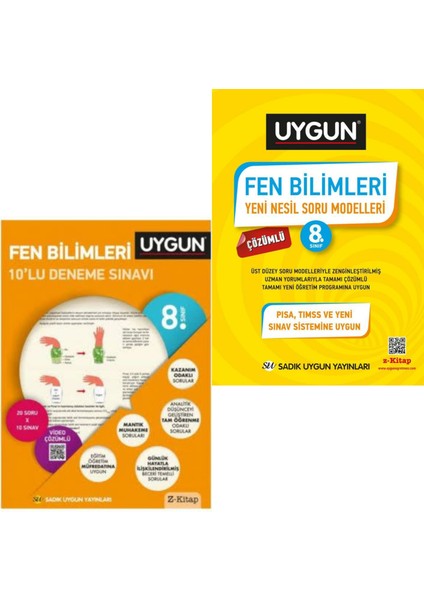 8. Sınıf Fen Bilimleri Yeni Nesil Soru Modelleri (LGS) + Fen Bilimleri 10'lu Deneme Sınavı