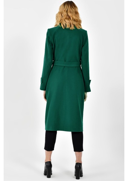 Z6645 Dewberry Kadın Palto-Açık Yeşil fırsatları