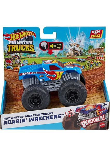 Hot Wheels Monster Trucks 1:43 Race Ace HDX60 HDX63 Lisanslı Ürün