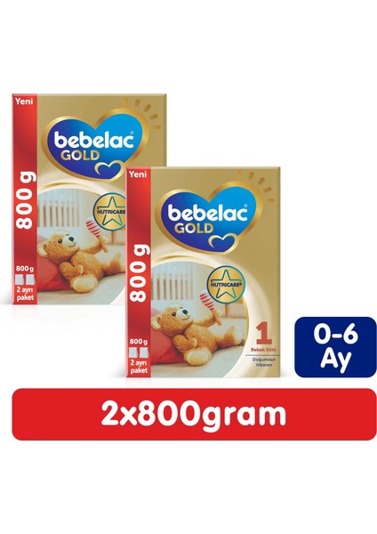 Gold 1 Bebek Sütü 1600 gr (800 gr + 800 Gr) 0-6 Ay