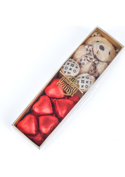 Ayıcık Anahtarlıklı Kalp Çikolata 135 gr