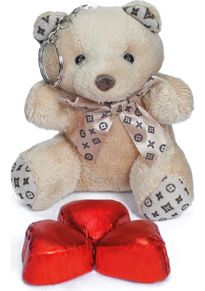 Ayıcık Anahtarlıklı Kalp Çikolata 135 gr fiyatları