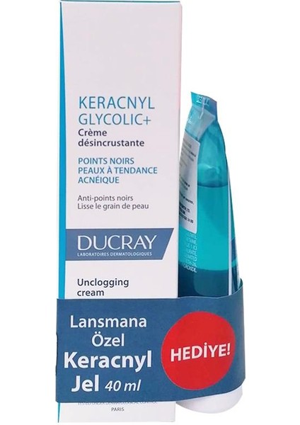 Keracnyl Glycolic+ Cream 30 ml + Keracnyl Jel Hediye 40 ml