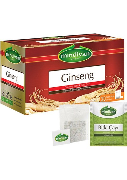 Ginseng Bitki Çayı 20&#039;LI Süzen Poşet