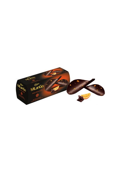 Milango Moments Portakal Parçalı Bitter Çikolata 76 gr