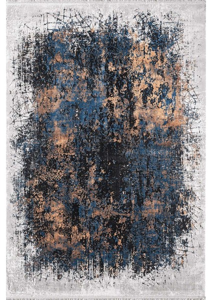 Babil Siyah-Lacivart Modern Desen HALI(BX05A)-(160X230)