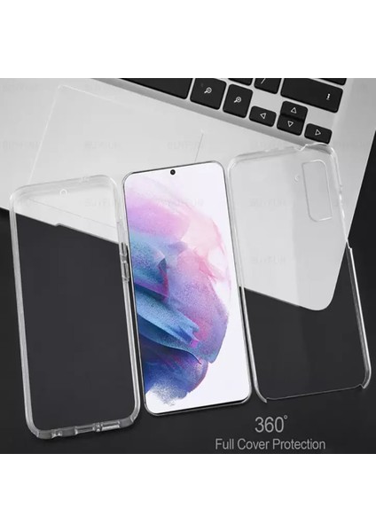 Samsung Galaxy S21 Plus 360 Kılıf Şeffaf Ön Arka Korumalı Silikon