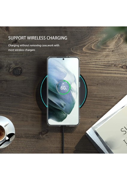 Samsung Galaxy S21 Plus 360 Kılıf Şeffaf Ön Arka Korumalı Silikon