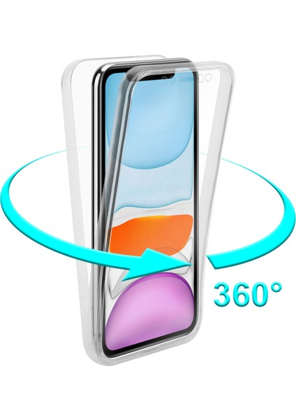 Xiaomi Poco X3 360 Kılıf Şeffaf Ön Arka Korumalı Silikon