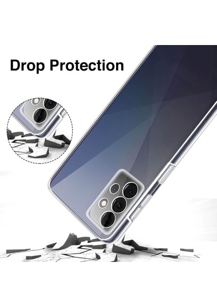 Samsung Galaxy A72 360 Kılıf Şeffaf Ön Arka Korumalı Silikon