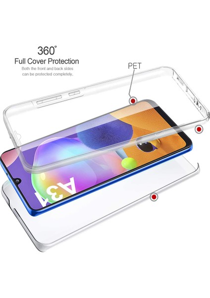Samsung Galaxy A31 360 Kılıf Şeffaf Ön Arka Korumalı Silikon modelleri