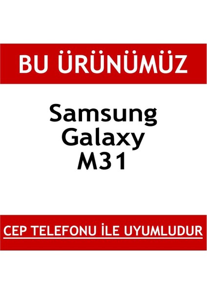 Samsung Galaxy M31 360 Kılıf Şeffaf Ön Arka Korumalı Silikon