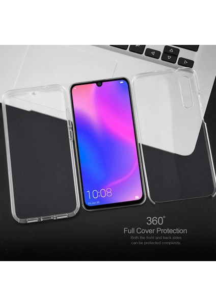 Huawei P Smart S 360 Kılıf Şeffaf Ön Arka Silikon