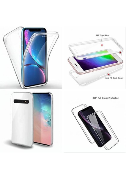 Samsung Galaxy M40 360 Kılıf Şeffaf Ön Arka Silikon M 40