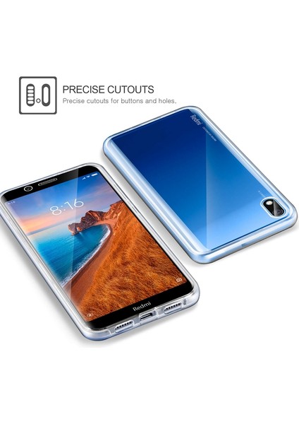 Xiaomi Redmi 7A 360 Derece Kılıf Şeffaf Silikon Ön Arka indirimleri