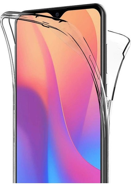 Xiaomi Redmi 8 360 Derece Kılıf Şeffaf Silikon Ön Arka