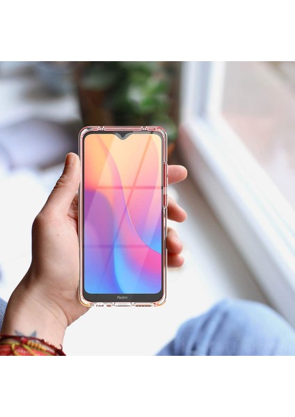 Xiaomi Redmi 8 360 Derece Kılıf Şeffaf Silikon Ön Arka