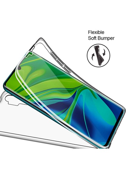 Xiaomi Mi Note 10 360 Derece Kılıf Silikon Şeffaf Ön Arka fırsatları