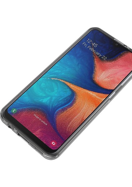 Samsung Galaxy A20 360 Derece Kılıf Silikon Şeffaf Ön Arka fırsatları