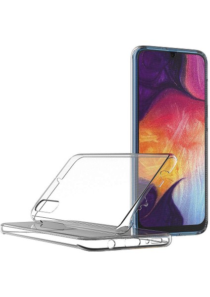 Samsung Galaxy A10S 360 Derece Kılıf Silikon Şeffaf Ön Arka fiyatları