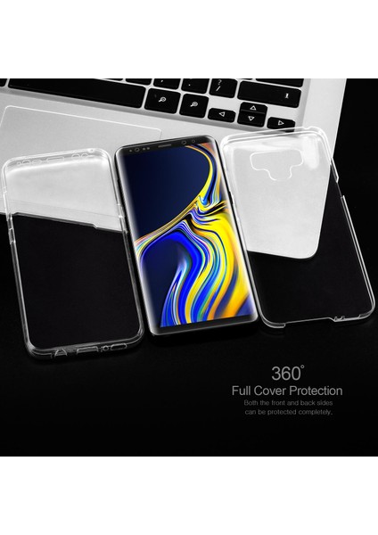 Samsung Galaxy Note 9 360 Derece Kılıf Şeffaf Silikon Ön Arka fırsatları