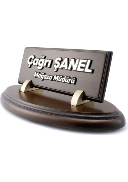 Oval Ahşap Masa Isimliği fiyatları