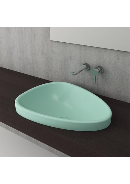 Bocchi Etna Tezgah Üstü Lavabo 58 cm Mat Mint Yeşil 1112-033-0125 fiyatları