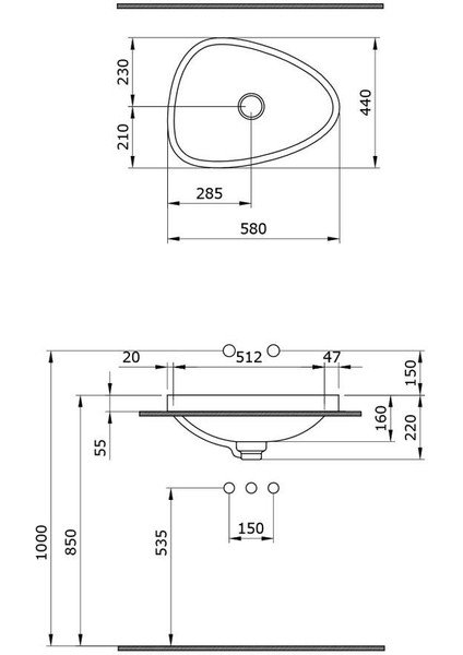 Bocchi Etna Tezgah Üstü Lavabo 58 cm Mat Mint Yeşil 1112-033-0125 modelleri