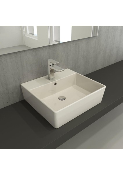 Bocchi Milano Lavabo 50 cm Parlak Bisküvi 1216-014-0126 fiyatları