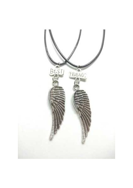 Melek Kanadı Arkadaşlık Bff Best Friends Kolyesi Çocuk Kolye