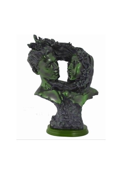 Dekoratif Polyester Sevgililer Heykeli (30X23CM)