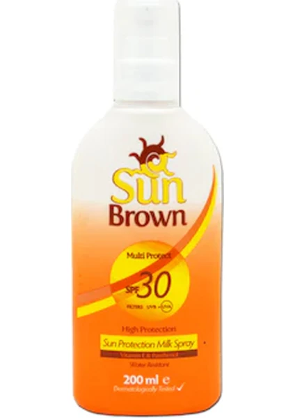 Sun Brown Multi Protect Güneş Sütü SPF30 200 ml