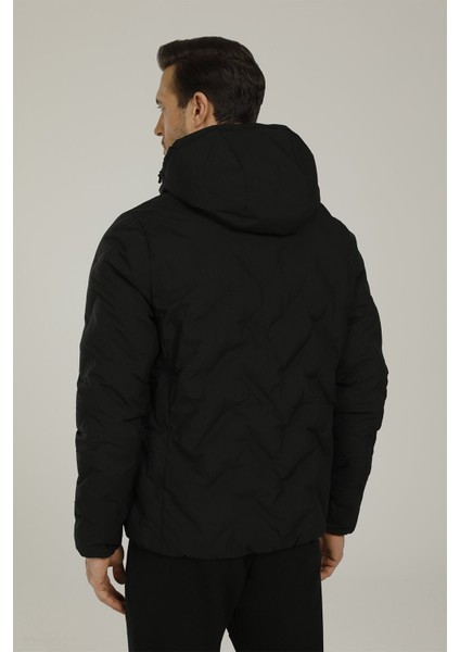 SN17 Henry Coat 1pr Siyah Erkek Kısa Kaban