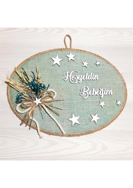 Erkek Bebek Kapı Süsü, Hastane Kapı Süsü, Duvar Süsü (1 Adet) Mavi - 36210