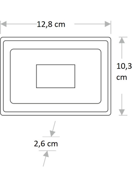 CT-4656 20W/6400K Beyaz Slim LED Projektör Cata fiyatları